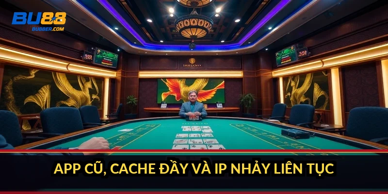 App cũ, cache đầy và IP nhảy liên tục