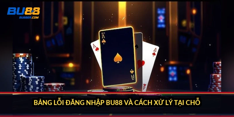 Bảng lỗi đăng nhập BU88 và cách xử lý tại chỗ