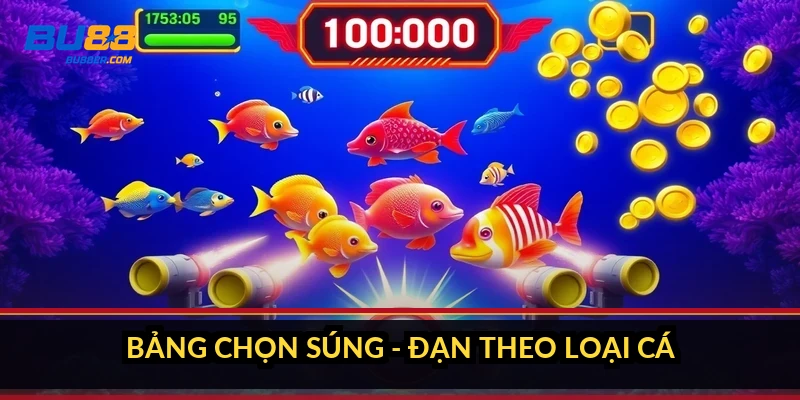 Bảng chọn súng - đạn theo loại cá