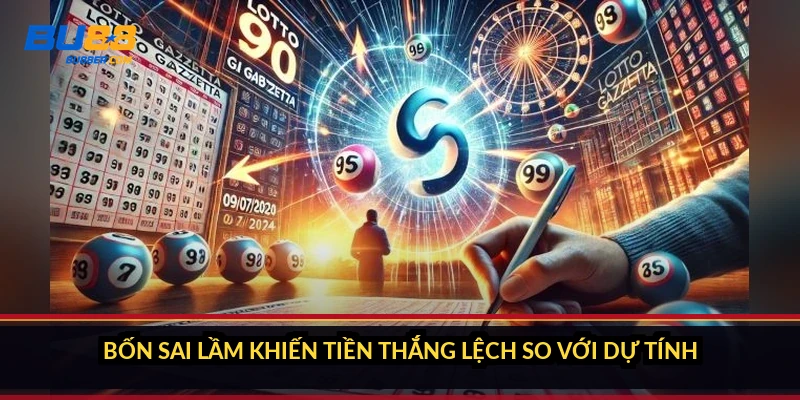 Bốn sai lầm khiến tiền thắng lệch so với dự tính